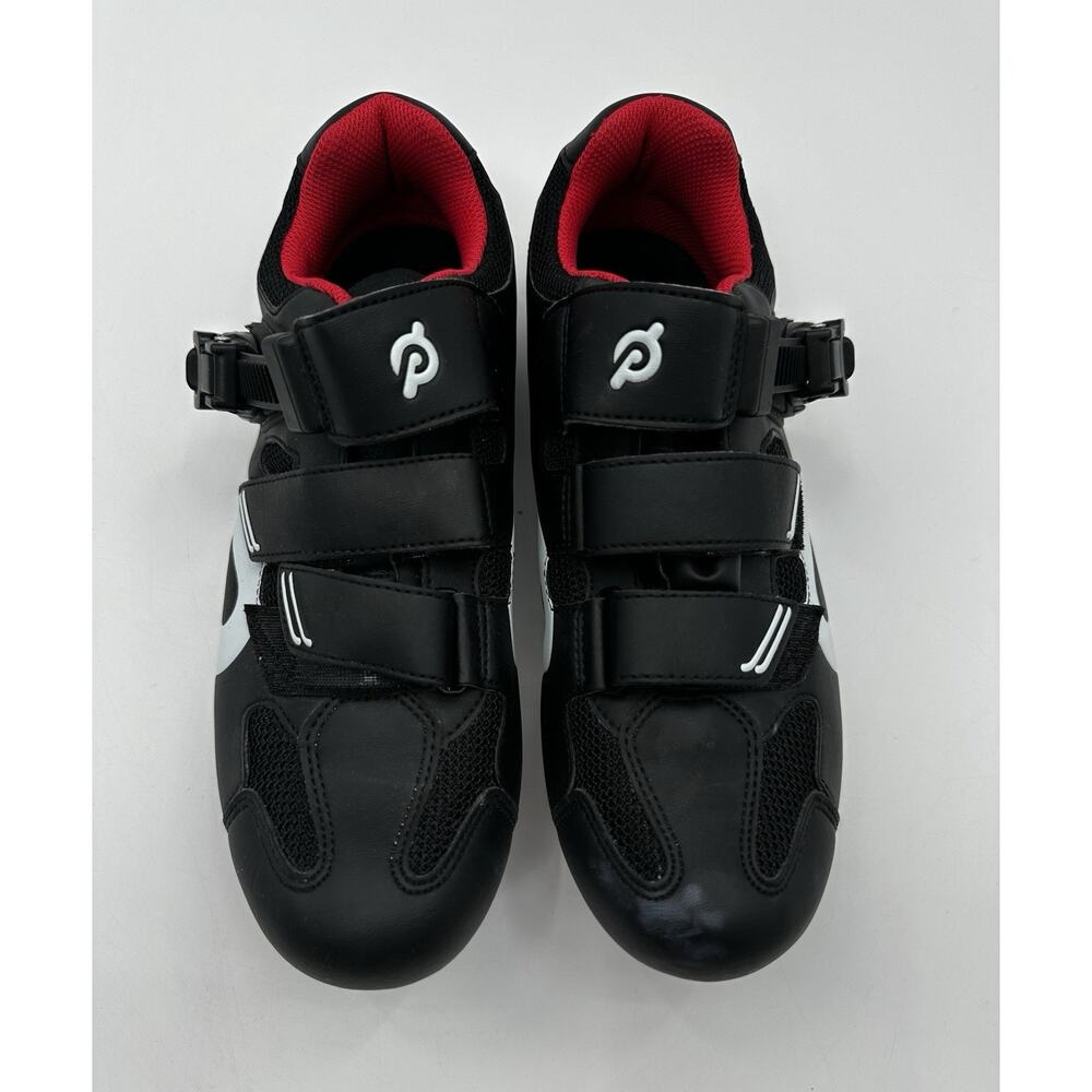 Peloton Cycling Shoes Men’s 42 Black Red Road Bike Clip In Athletic